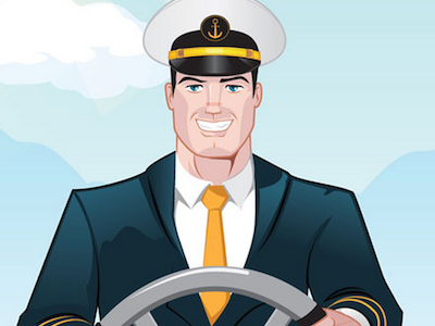 Boat Captain Illustration captain illustration vector