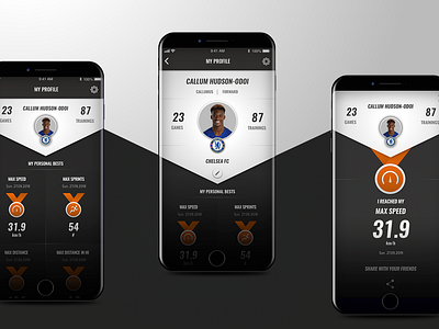 Football Tracking App design mobile app design mobile ui ui ux