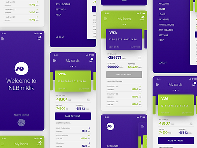 NLB mobile banking app app banking design finance finances interface mobile payment ui ux