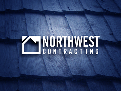 Northwest Contracting Logo branding logo northwest contracting roofers roofing warren strategies