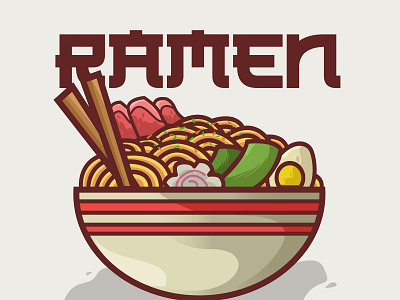 Ramen Illustration branding design illustration logo vector