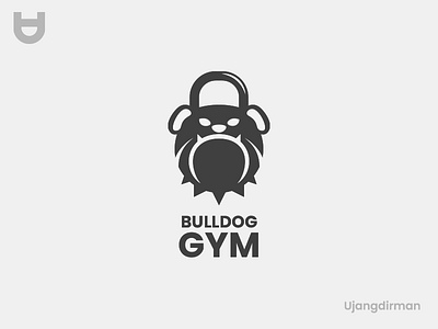 Bulldog Gym Logo animal brand branding business design flat logo logo design minimal modern