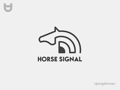 Horse Signal Logo brand branding business design flat icon logo logo design minimal modern vector