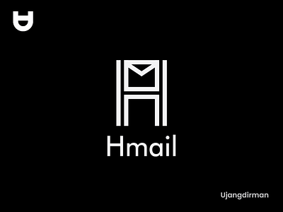 Hmail Logo brand business company design flat icon logo logo design mail minimal modern monogram