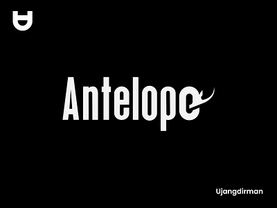 Antelope e Logo animal brand branding business design flat lettermark logo logo design minimal modern