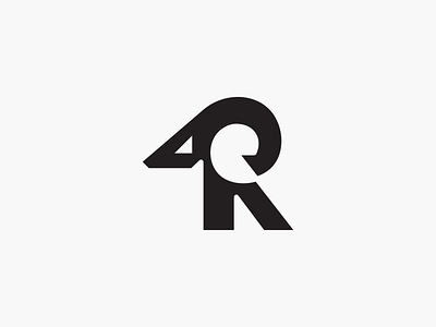 R Goat Logo animal design flat goat lettermark logo logo design minimal modern