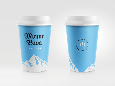 Mount Bava Coffee branding coffee logo