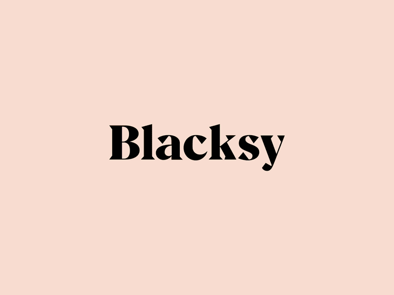 Blacksy — 002 brand fashion identity logo
