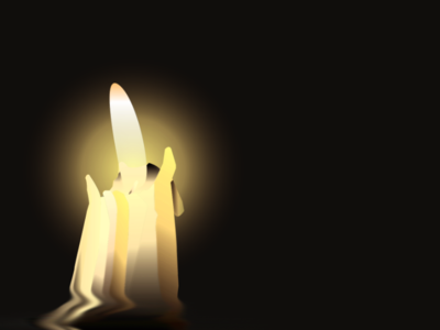 A lonely Candle art artwork concept design flat graphics illustration minimal ui vector