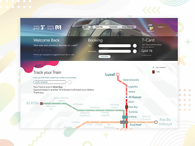Qatar Metro Website Re-imagined (Concept)