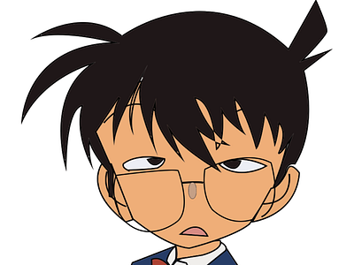 Edogawa Conan anime design hobbie illustrattion photoshop