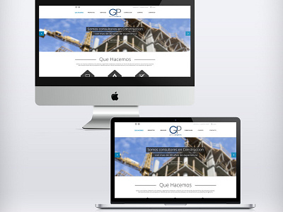 Gamboa Proyectos Website company design flat ui ux website