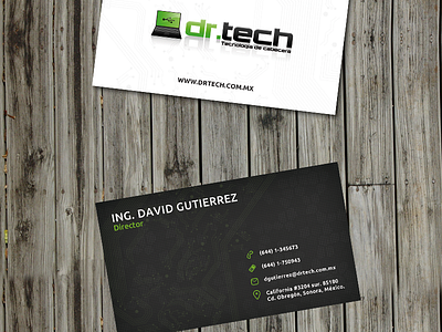 Drtech Business Cards Montadas business card