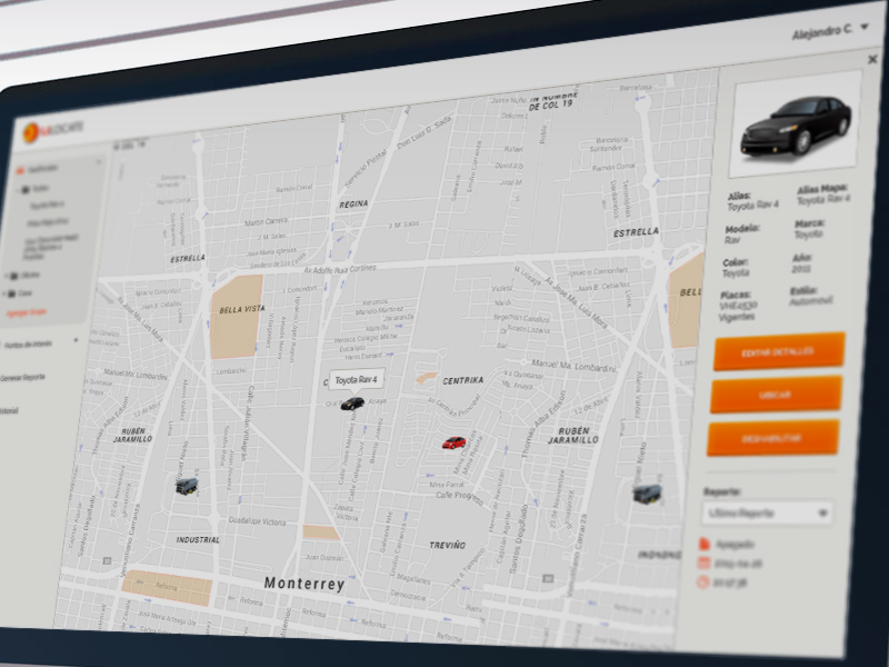 uLocate - Car Location ux ui application web location car