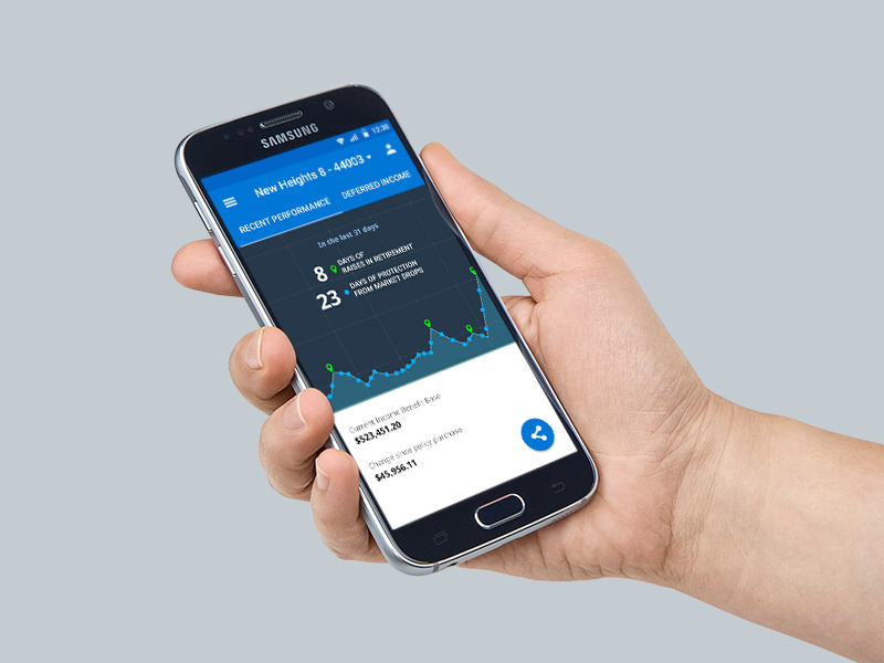 Nationwide Android App retire application app design material android
