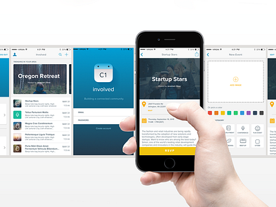 Involved App - Side Project capital one events app iphone mobile