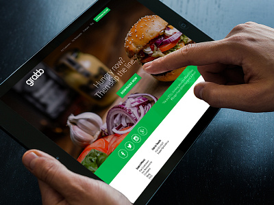 Grabb Website Design app food ordering scroll website wordpress