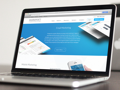 Website Sneak Peek - Marketing Automation Company