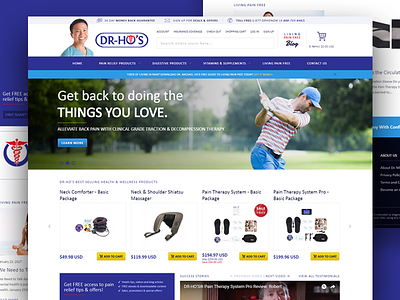 E-Commerce for Household Health Brand canada care e-commerce health homepage magento retail toronto uiux web design website