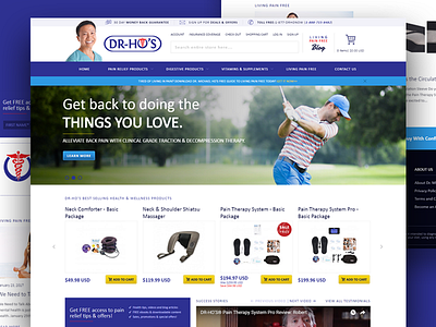 E-Commerce for Household Health Brand canada care e commerce health homepage magento retail toronto uiux web design website
