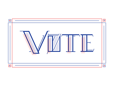 Vote, vote and vote! 2020 america democrat election politics presidential election red and blue republican typography usa vote