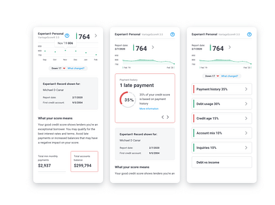 Credit Reports UI Exploration app chart clean concept credit data design art interface ios minimal mobile productdesign typogaphy ui ux