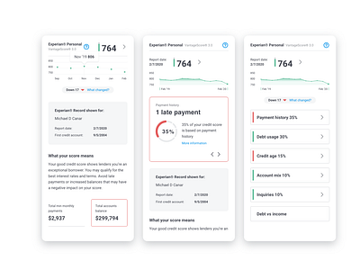 Credit Reports UI Exploration