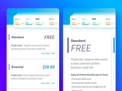 Mobile Pricing A/B Testing ab test blue nav product design ui ux