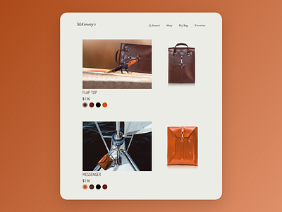 McGreevy's E-commerce e commerce product design ui ux web design website