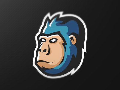 Mascot logo "Blue Gorilla"