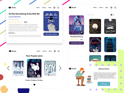 Book Shop book design dribbble illustration learning payment product design typography ui ux webdesign
