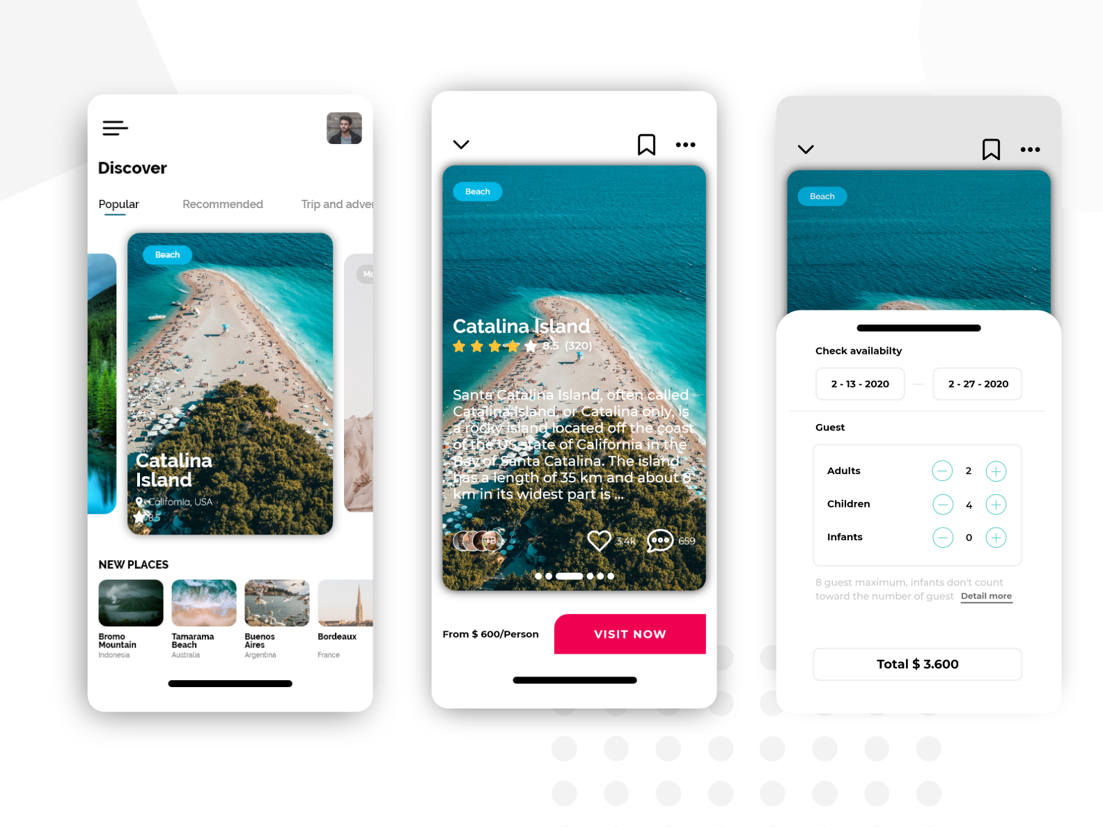 Travel App by Rocket Four on Dribbble