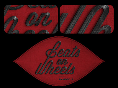 Beats On Wheels Logo beats design google logo logotype music radiostation typeface vinyl wheels