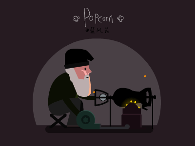 Popcorn animation gif old man popcorn