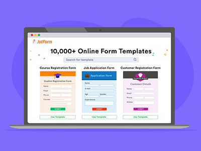 JotForm - 10,000+ Free Form Templates design form design form templates jotform ui