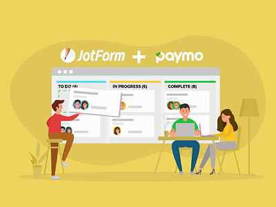 September 2019 Newsletter "Paymo" Banner banner design design headerbanner illustration integration jotform paymo task management ui vector web workflow