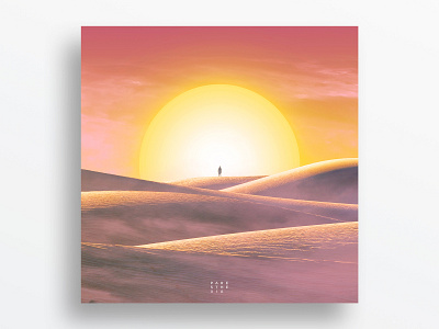 mirage album art album cover album cover design anime cover art desert digital art digital illustration environment design graphic design illustration japanese art photoshop