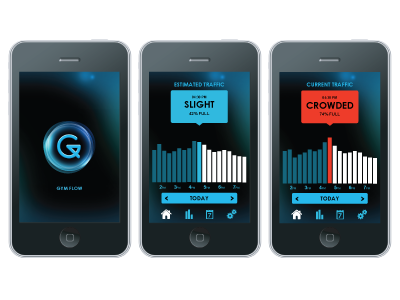 Gym Flow App Re-Design app design gym flow icon design ui user interface