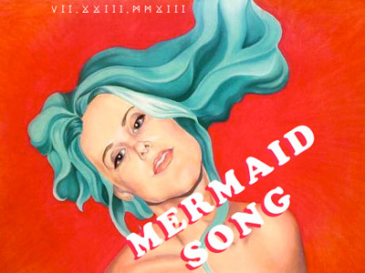 Track Art fine art graphic design mermaid song music soft pastel