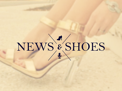 Fashion Blog Logo Design blog design emblem fashion graphic heels logo news