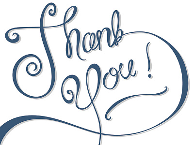 Thank You design graphic design hand lettering typography