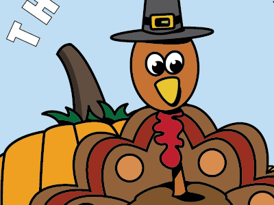 Happy Thanksgiving design graphic design illustration line pumpkin thanksgiving turkey vector
