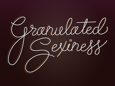 Granulated Sexiness design gradient graphic design handlettering lettering texture type typography vector