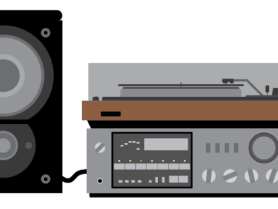 Vintage Stereo (WIP) design illustration illustrator speaker stereo turntable vector vintage vinyl