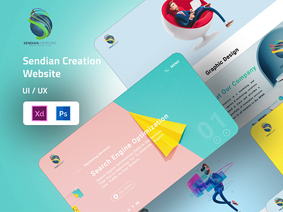 Sendian Creations website ui ux web