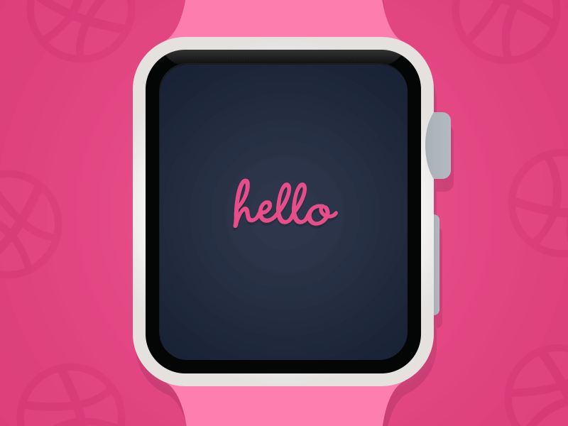 Hey dribbble! animation apple watch debut dribbble first first shot firstbump gif invitation invite thanks watch