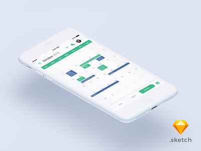 TaskDo — Calendar app app application calendar flat freebie interface ios sketch task ui