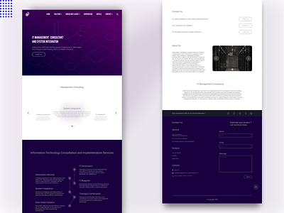 Landing Page | Web IT Management Consultant System Integrator apps concept consulting design design graphic design inkscape inkscape it management open source software system integrator techologywebsite ui ui ux design ui ux uidesign ux design web
