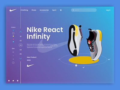 Landing Page Nike Website app appdesign brand design nike nike shoes page site ui uiux uiuxdesign ux web website design