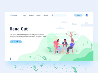 Landing page HangOut